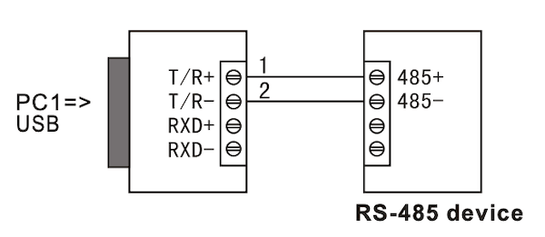 USB to RS-485 Point to Point